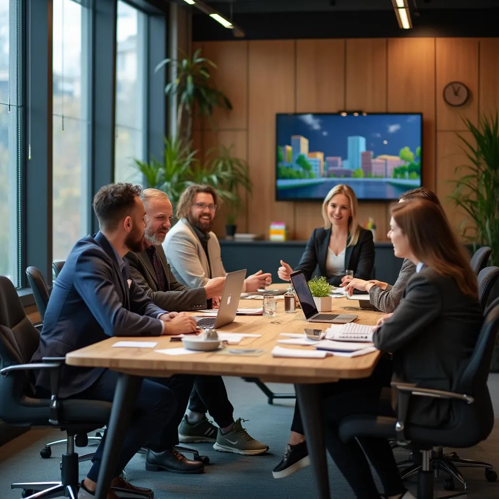 Il team di FreelanceItaliano in una riunione creativa
